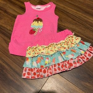 RicRac and Ruffles ice cream outfit